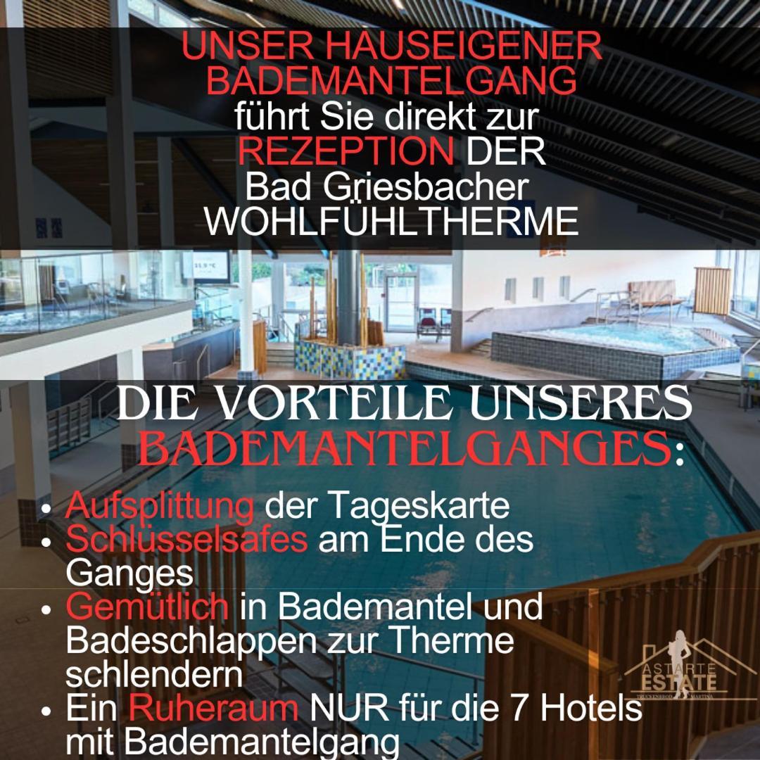Fewo 20 - Appartement Im Rottalblick - Youngmodern Wohnen Mit Bademantelgang Zur Therme, Tv, Balkon Und Persoenlichem Gaesteempfang Von Astarte Estate Bad Griesbach  Dış mekan fotoğraf